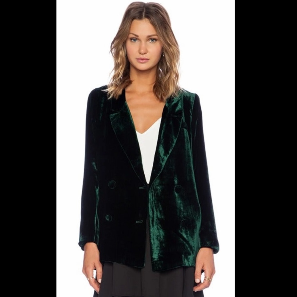 Line & Dot Liv Velvet Blazer